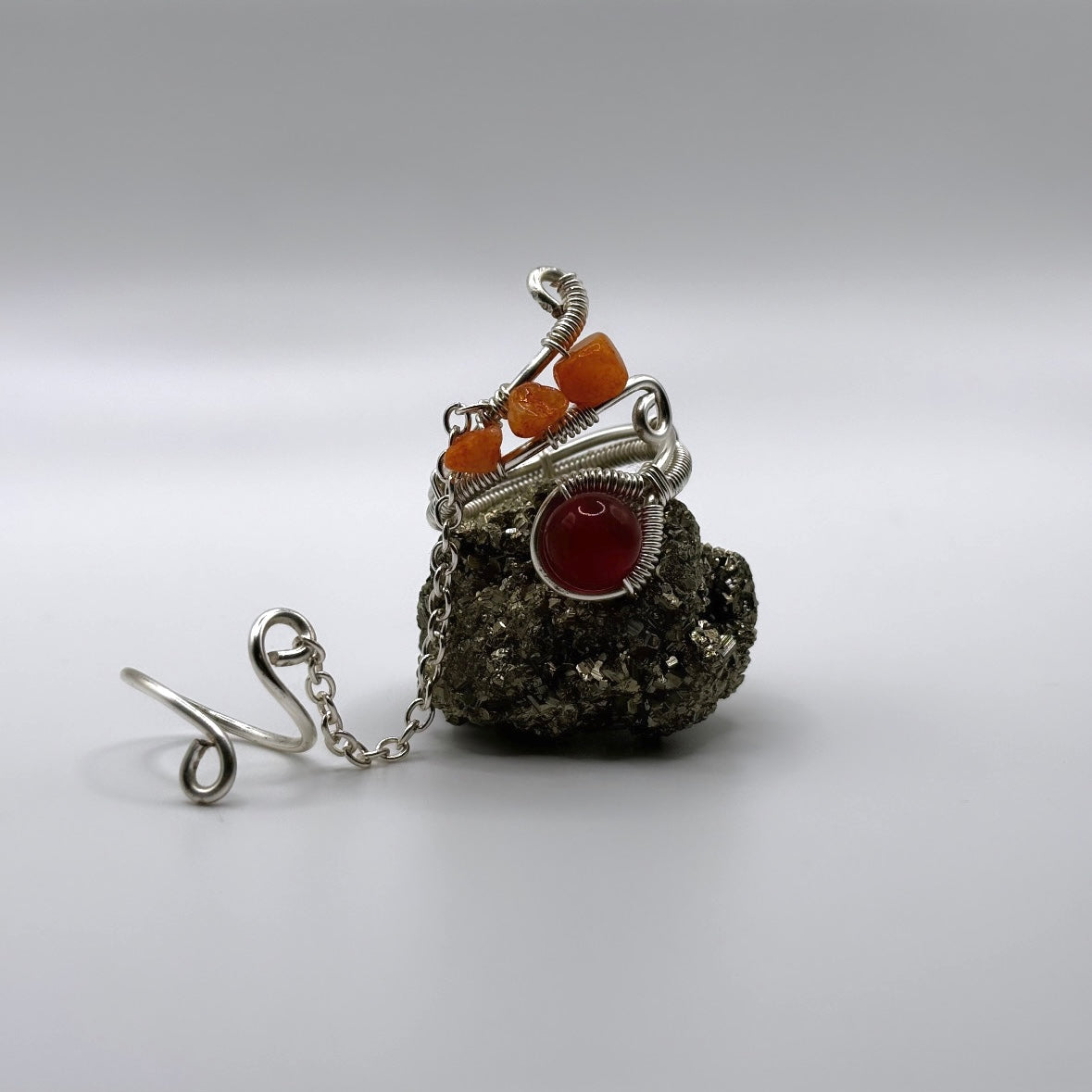 Carnelian Long Ring