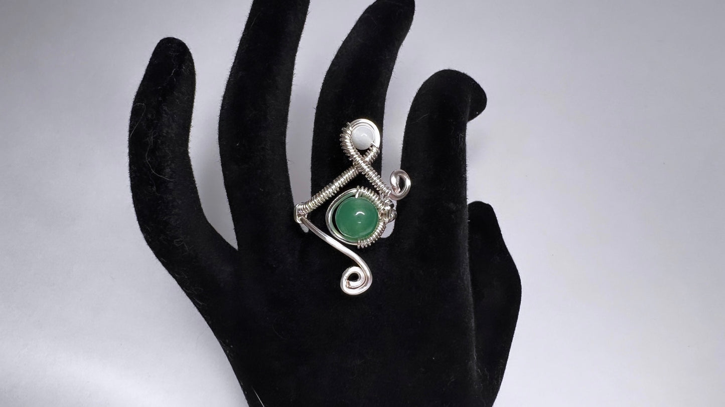 Green Aventurine Ring
