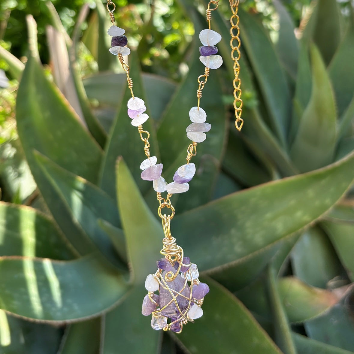 Amethyst and Clear Quartz