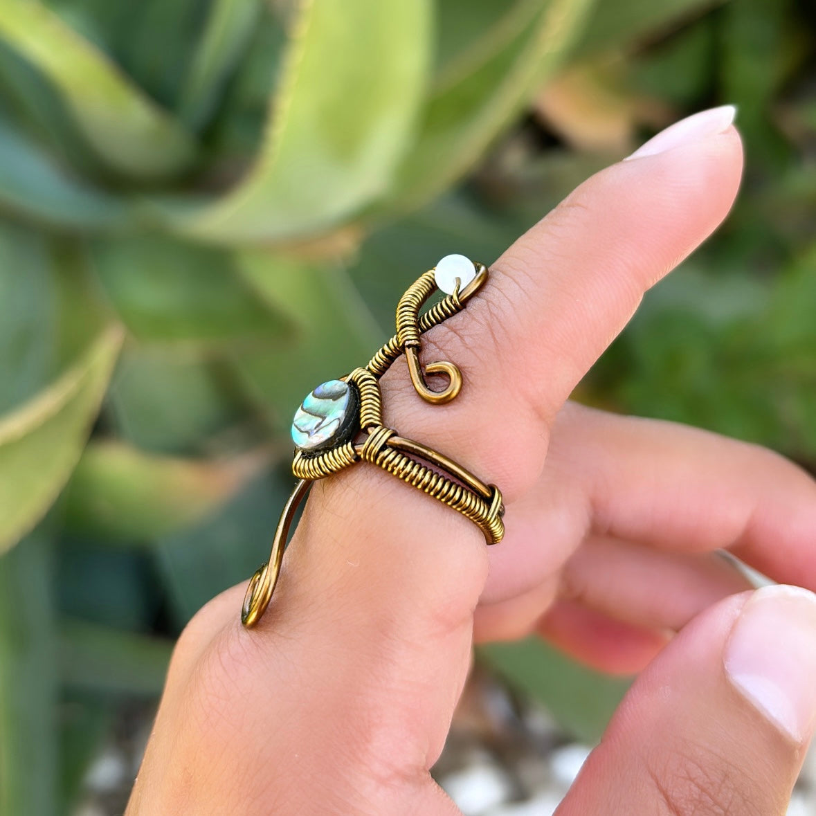 Abalone Shell Ring