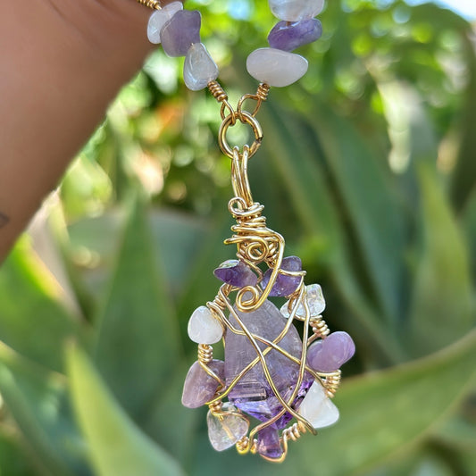 Amethyst and Clear Quartz