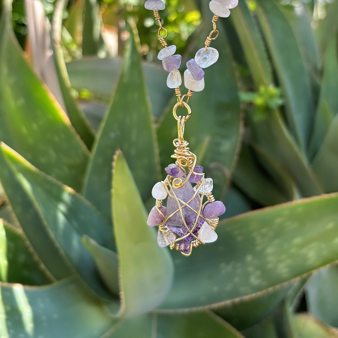 Amethyst and Clear Quartz