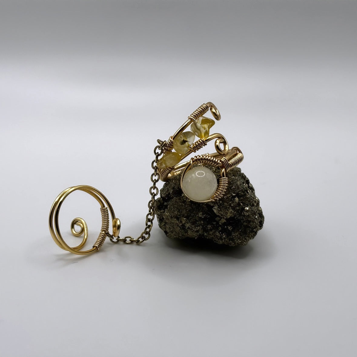 Citrine Long Ring